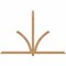 Ekena Millwork Redmond Smooth Timber Gable Bracket, Western Red Cedar, 96"W x 64"H x 1 1/2"D x 3 1/2"F, 16/12 Pitch GBW096X64X0204RED00SWR - alternate 1